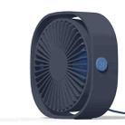 360 Degree Rotation  Wind 3 Speeds Mini USB Desktop Fan (Dark Blue) - 1