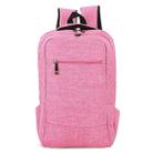 Universal Multi-Function Canvas Cloth Laptop Computer Shoulders Bag Business Backpack Students Bag, Size: 43x28x12cm, For 15.6 inch and Below Macbook, Samsung, Lenovo, Sony, DELL Alienware, CHUWI, ASUS, HP(Magenta) - 1