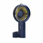 F20 Portable Adjustable Mini USB Charging Handheld Small Fan with 3 Speed Control (Dark Blue) - 1