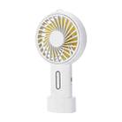 F20 Portable Adjustable Mini USB Charging Handheld Small Fan with 3 Speed Control (White) - 1