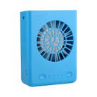 GONGTIAN W910 Portable Multifuncional USB Rechargeable Fans with Neck Strap(Blue) - 1