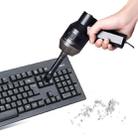 HK-6019A 3.5W Portable USB Powerful Suction Cleaner Computer Keyboard Brush Nozzle Dust Collector Handheld Sucker Clean Kit for Cleaning Laptop PC / Pets, USB Cable Length: 1.8m, DC 5V(Black) - 1