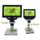 G1200 7 inch LCD Screen 1200X Portable Electronic Digital Desktop Stand Microscope, UK Plug - 6