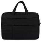 Universal Multiple Pockets Wearable Oxford Cloth Soft Portable Leisurely Handle Laptop Tablet Bag, For 13.3 inch and Below Macbook, Samsung, Lenovo, Sony, DELL Alienware, CHUWI, ASUS, HP (Black) - 1