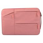 Universal Multiple Pockets Wearable Oxford Cloth Soft Portable Simple Business Laptop Tablet Bag, For 14 inch and Below Macbook, Samsung, Lenovo, Sony, DELL Alienware, CHUWI, ASUS, HP(Pink) - 1