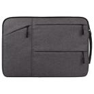 Universal Multiple Pockets Wearable Oxford Cloth Soft Portable Simple Business Laptop Tablet Bag, For 14 inch and Below Macbook, Samsung, Lenovo, Sony, DELL Alienware, CHUWI, ASUS, HP(Grey) - 1