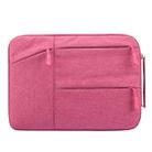Universal Multiple Pockets Wearable Oxford Cloth Soft Portable Simple Business Laptop Tablet Bag, For 14 inch and Below Macbook, Samsung, Lenovo, Sony, DELL Alienware, CHUWI, ASUS, HP(Magenta) - 1