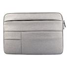 Universal Multiple Pockets Wearable Oxford Cloth Soft Portable Leisurely Laptop Tablet Bag, For 12 inch and Below Macbook, Samsung, Lenovo, Sony, DELL Alienware, CHUWI, ASUS, HP (Grey) - 1