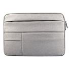 Universal Multiple Pockets Wearable Oxford Cloth Soft Portable Leisurely Laptop Tablet Bag, For 14 inch and Below Macbook, Samsung, Lenovo, Sony, DELL Alienware, CHUWI, ASUS, HP(Grey) - 1