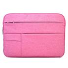 Universal Multiple Pockets Wearable Oxford Cloth Soft Portable Leisurely Laptop Tablet Bag, For 15.6 inch and Below Macbook, Samsung, Lenovo, Sony, DELL Alienware, CHUWI, ASUS, HP (Magenta) - 1