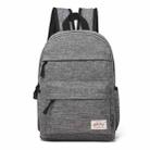Universal Multi-Function Canvas Cloth Laptop Computer Shoulders Bag Leisurely Backpack Students Bag, Size: 36x25x10cm, For 13.3 inch and Below Macbook, Samsung, Lenovo, Sony, DELL Alienware, CHUWI, ASUS, HP(Grey) - 1