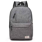 Universal Multi-Function Canvas Laptop Computer Shoulders Bag Leisurely Backpack Students Bag, Small Size: 37x26x12cm, For 13.3 inch and Below Macbook, Samsung, Lenovo, Sony, DELL Alienware, CHUWI, ASUS, HP(Grey) - 1