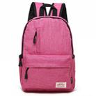 Universal Multi-Function Canvas Laptop Computer Shoulders Bag Leisurely Backpack Students Bag, Small Size: 37x26x12cm, For 13.3 inch and Below Macbook, Samsung, Lenovo, Sony, DELL Alienware, CHUWI, ASUS, HP(Magenta) - 1