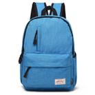 Universal Multi-Function Canvas Laptop Computer Shoulders Bag Leisurely Backpack Students Bag, Small Size: 37x26x12cm, For 13.3 inch and Below Macbook, Samsung, Lenovo, Sony, DELL Alienware, CHUWI, ASUS, HP(Baby Blue) - 1