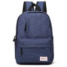 Universal Multi-Function Canvas Laptop Computer Shoulders Bag Leisurely Backpack Students Bag, Big Size: 42x29x13cm, For 15.6 inch and Below Macbook, Samsung, Lenovo, Sony, DELL Alienware, CHUWI, ASUS, HP(Blue) - 1