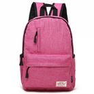 Universal Multi-Function Canvas Laptop Computer Shoulders Bag Leisurely Backpack Students Bag, Big Size: 42x29x13cm, For 15.6 inch and Below Macbook, Samsung, Lenovo, Sony, DELL Alienware, CHUWI, ASUS, HP(Magenta) - 1
