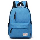 Universal Multi-Function Canvas Laptop Computer Shoulders Bag Leisurely Backpack Students Bag, Big Size: 42x29x13cm, For 15.6 inch and Below Macbook, Samsung, Lenovo, Sony, DELL Alienware, CHUWI, ASUS, HP(Baby Blue) - 1