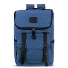 Universal Multi-Function Canvas Laptop Computer Shoulders Bag Leisurely Backpack Students Bag, Size: 43x30x14cm, For 15.6 inch and Below Macbook, Samsung, Lenovo, Sony, DELL Alienware, CHUWI, ASUS, HP(Blue) - 1