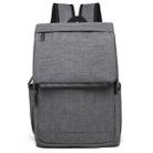 Universal Multi-Function Canvas Laptop Computer Shoulders Bag Leisurely Backpack Students Bag, Size: 42x30x12cm, For 15.6 inch and Below Macbook, Samsung, Lenovo, Sony, DELL Alienware, CHUWI, ASUS, HP(Grey) - 1