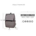 Universal Multi-Function Canvas Laptop Computer Shoulders Bag Leisurely Backpack Students Bag, Size: 42x30x12cm, For 15.6 inch and Below Macbook, Samsung, Lenovo, Sony, DELL Alienware, CHUWI, ASUS, HP(Blue) - 9