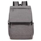 Universal Multi-Function Canvas Laptop Computer Shoulders Bag Leisurely Backpack Students Bag, Size: 42x30x12cm, For 15.6 inch and Below Macbook, Samsung, Lenovo, Sony, DELL Alienware, CHUWI, ASUS, HP(Light Grey) - 1