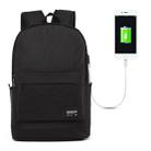 Universal Multi-Function Oxford Cloth Laptop Shoulders Bag Backpack with External USB Charging Port, Size: 45x31x16cm, For 15.6 inch and Below Macbook, Samsung, Lenovo, Sony, DELL Alienware, CHUWI, ASUS, HP(Black) - 1