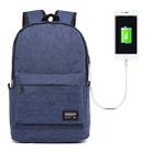 Universal Multi-Function Oxford Cloth Laptop Shoulders Bag Backpack with External USB Charging Port, Size: 45x31x16cm, For 15.6 inch and Below Macbook, Samsung, Lenovo, Sony, DELL Alienware, CHUWI, ASUS, HP(Blue) - 1