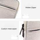 Breathable Wear-resistant Shoulder Handheld Zipper Laptop Bag, For 15.6 inch and Below Macbook, Samsung, Lenovo, Sony, DELL Alienware, CHUWI, ASUS, HP (Black) - 12