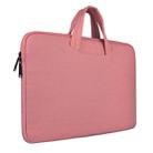 Breathable Wear-resistant Shoulder Handheld Zipper Laptop Bag, For 15.6 inch and Below Macbook, Samsung, Lenovo, Sony, DELL Alienware, CHUWI, ASUS, HP (Pink) - 6