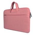 Breathable Wear-resistant Shoulder Handheld Zipper Laptop Bag, For 15.6 inch and Below Macbook, Samsung, Lenovo, Sony, DELL Alienware, CHUWI, ASUS, HP (Pink) - 7