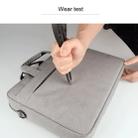 Breathable Wear-resistant Thin and Light Fashion Shoulder Handheld Zipper Laptop Bag with Shoulder Strap, For 14.0 inch and Below Macbook, Samsung, Lenovo, Sony, DELL Alienware, CHUWI, ASUS, HP(Black) - 12