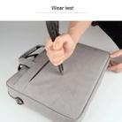 Breathable Wear-resistant Thin and Light Fashion Shoulder Handheld Zipper Laptop Bag with Shoulder Strap, For 14.0 inch and Below Macbook, Samsung, Lenovo, Sony, DELL Alienware, CHUWI, ASUS, HP(Dark Grey) - 11