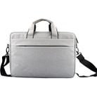 Breathable Wear-resistant Thin and Light Fashion Shoulder Handheld Zipper Laptop Bag with Shoulder Strap, For 14.0 inch and Below Macbook, Samsung, Lenovo, Sony, DELL Alienware, CHUWI, ASUS, HP (Grey) - 5