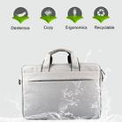 Breathable Wear-resistant Thin and Light Fashion Shoulder Handheld Zipper Laptop Bag with Shoulder Strap, For 14.0 inch and Below Macbook, Samsung, Lenovo, Sony, DELL Alienware, CHUWI, ASUS, HP (Grey) - 7