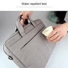 Breathable Wear-resistant Thin and Light Fashion Shoulder Handheld Zipper Laptop Bag with Shoulder Strap, For 14.0 inch and Below Macbook, Samsung, Lenovo, Sony, DELL Alienware, CHUWI, ASUS, HP (Grey) - 14