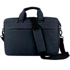 Breathable Wear-resistant Thin and Light Fashion Shoulder Handheld Zipper Laptop Bag with Shoulder Strap, For 15.6 inch and Below Macbook, Samsung, Lenovo, Sony, DELL Alienware, CHUWI, ASUS, HP (Navy Blue) - 1