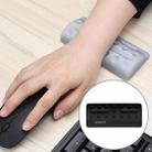 BUBM Mouse Pad Wrist Support Keyboard Memory Pillow Holder, Size: 13 x 5.5 x 1.7cm (Black) - 1