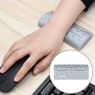 BUBM Mouse Pad Wrist Support Keyboard Memory Pillow Holder, Size: 13 x 5.5 x 1.7cm (Grey) - 1
