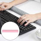 BUBM Mouse Pad Wrist Support Keyboard Memory Pillow Holder, Size: 36 x 5.5 x 1.7cm (Pink) - 1