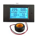 PZEM-061 4 in 1 DC Digital Display Meter Voltage Measuring Instrument, AC 80-260V, 100A(Black) - 1