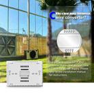 BHP-8000-WIFI-W 3H2C Smart Home Heat Pump Round Room Mirror Housing Thermostat with Adapter Plate & WiFi, AC 24V(White) - 10