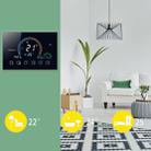 BHT-8000-GC Controlling Water/Gas Boiler Heating Energy-saving and Environmentally-friendly Smart Home Negative Display LCD Screen Round Room Thermostat without WiFi(Black) - 3