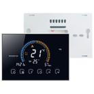 BHT-8000-GCLW Controlling Water/Gas Boiler Heating Energy-saving and Environmentally-friendly Smart Home Negative Display LCD Screen Round Room Thermostat with WiFi(Black) - 2