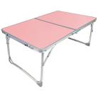 Plastic Mat Adjustable Portable Laptop Table Folding Stand Computer Reading Desk Bed Tray (Pink) - 1