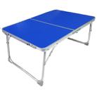 Plastic Mat Adjustable Portable Laptop Table Folding Stand Computer Reading Desk Bed Tray (Sapphire Blue) - 1
