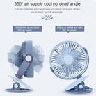 WT-F15 Clamp Dual-use 1200mAh 360 Degrees Rotation Mini Wireless USB Portable Fan with 3 Speed Control (White) - 12