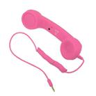 3.5mm Plug Mic Retro Telephone Anti-radiation Cell Phone Handset Receiver(Pink) - 2
