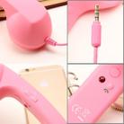 3.5mm Plug Mic Retro Telephone Anti-radiation Cell Phone Handset Receiver(Pink) - 5