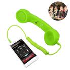3.5mm Plug Mic Retro Telephone Anti-radiation Cell Phone Handset Receiver(Green) - 1