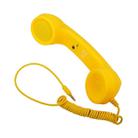 3.5mm Plug Mic Retro Telephone Anti-radiation Cell Phone Handset Receiver(Yellow) - 2